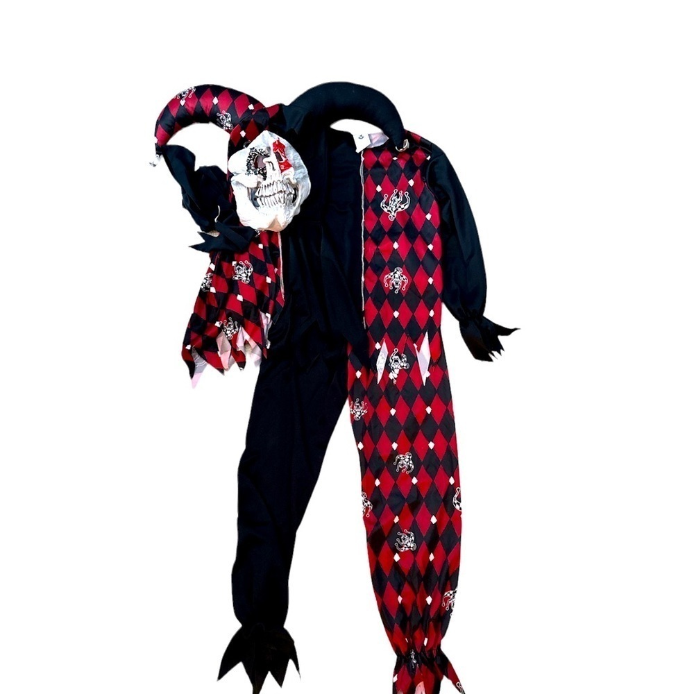 Sinister Jester scary Spirit Halloween costume child size small 8 - 10